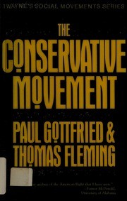 Cover for The conservative movement