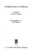 Cover for Sozialphilosophie als Aufklärung