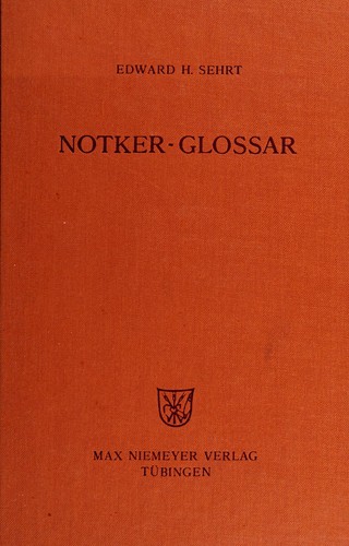 Cover for Notker-Glossar