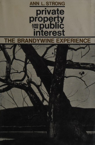 Cover for Private property and the public interest