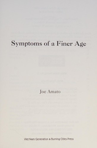 Cover for Symptoms of a Finer Age