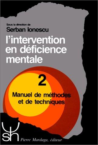 Cover for L'Intervention en déficience mentale