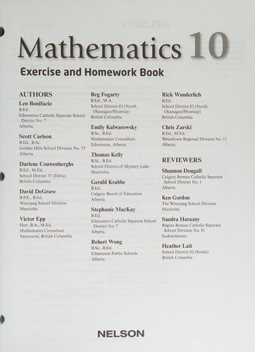 Cover for Mathematics 10