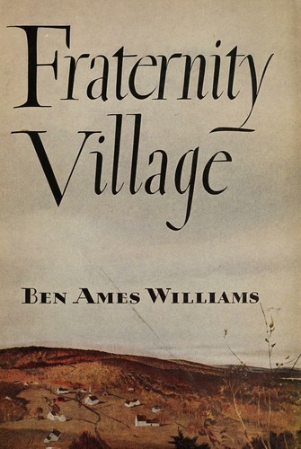 Cover for Fraternity village.