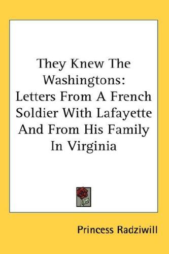 Cover for They Knew The Washingtons