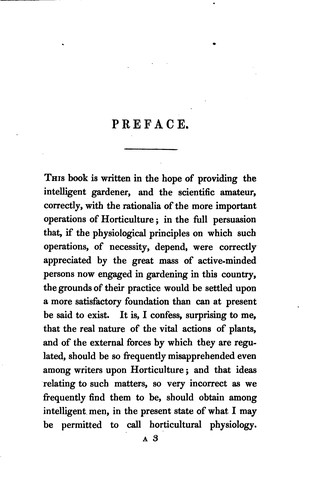 Cover for The theory of horticulture; or, An attempt to explain the ... operations of gardening upon ...
