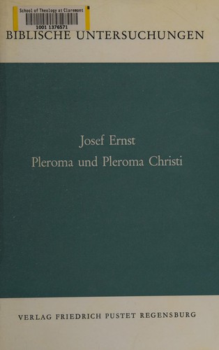 Cover for Pleroma und Pleroma Christi