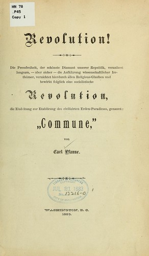 Cover for Revolution!