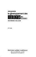 Cover for Le développement des idéologies au Québec