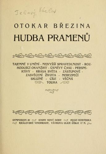 Cover for Hudba pramen.