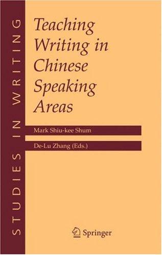 Cover for Teaching writing in Chinese speaking areas