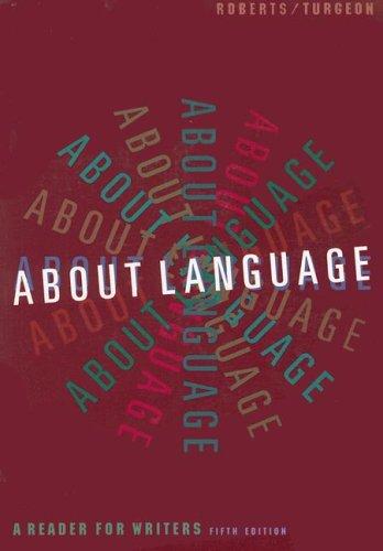 Cover for About language : a reader for writers