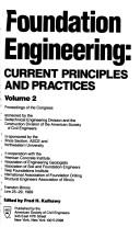 Cover for Foundation Engineering: Current Principles and Practices 