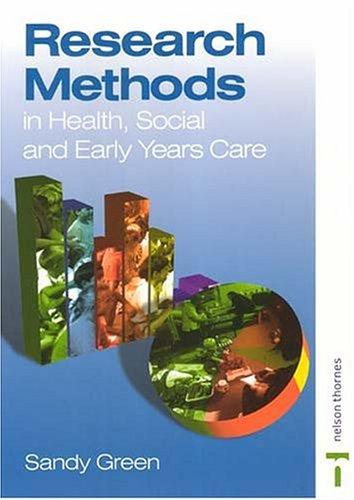 Cover for Research Methods in Health, Social and Early Years Care