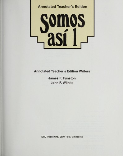 Cover for Somos Asi 1