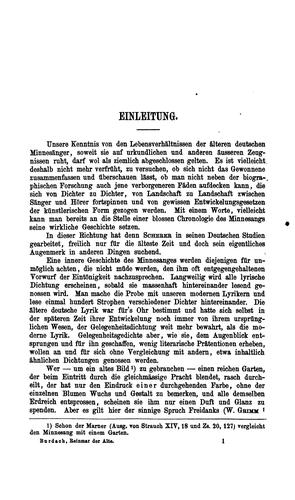 Cover for Reinmar der Alte und Walther von der Vogelweide.