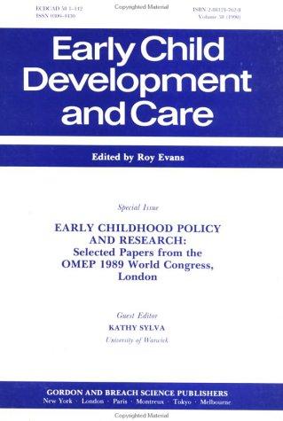 Cover for Early Childhood Policy and Research