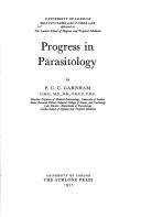 Cover for Progress in parasitology