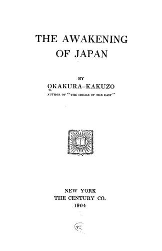 Cover for The awakening of Japan