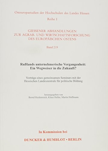 Cover for Russlands unternehmerische Vergangenheit: ein Wegweiser in die Zukunft?