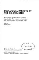 Cover for Ecological impacts of the oil industry