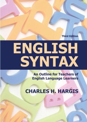 Cover for English Syntax