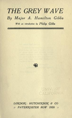 Cover for The grey wave