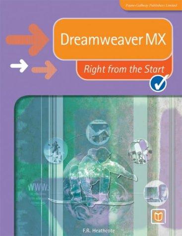 Cover for Dreamweaver Mx (Right from the Start)