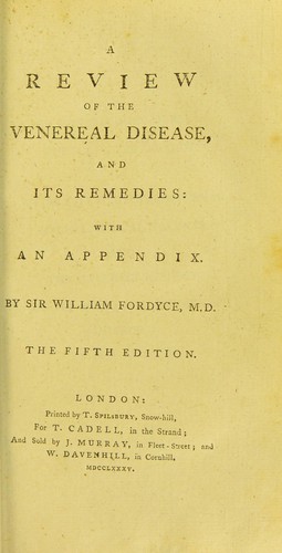 Cover for A review of the venereal disease, and its remedies