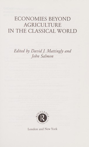 Cover for Economies beyond agriculture in the classical world