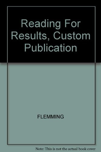 Cover for Reading For Results, Custom Publication