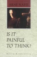 Cover for Is it painful to think?