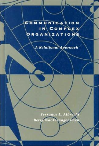 Cover for Communication in complex organizations