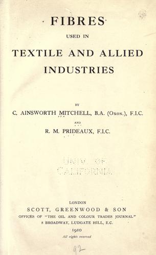 Cover for Fibres used in textile and allied industries
