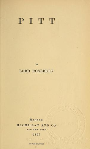 Cover for Pitt