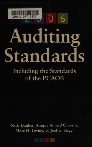 Cover for 2006 auditing standards