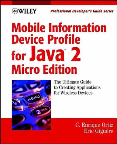 Cover for Mobile Information Device Profile for Java 2 Micro Edition (J2ME)