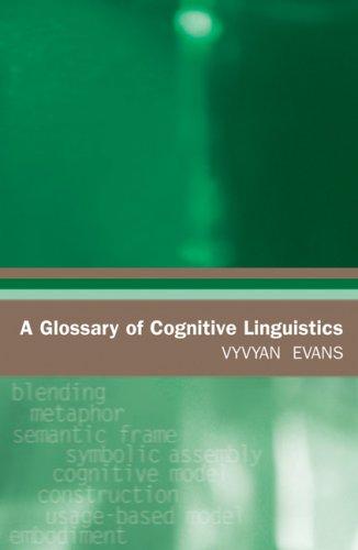 Cover for A Glossary of Cognitive Linguistics