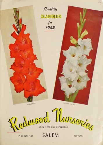 Cover for Quality gladiolus for 1955