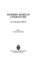 Cover for Modern Korean literature