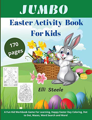 Cover for Jumbo Easter Activity Book For Kids