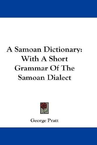 Cover for A Samoan Dictionary
