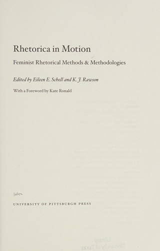Cover for Rhetorica in motion