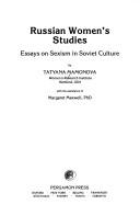 Cover for Russian women's studies
