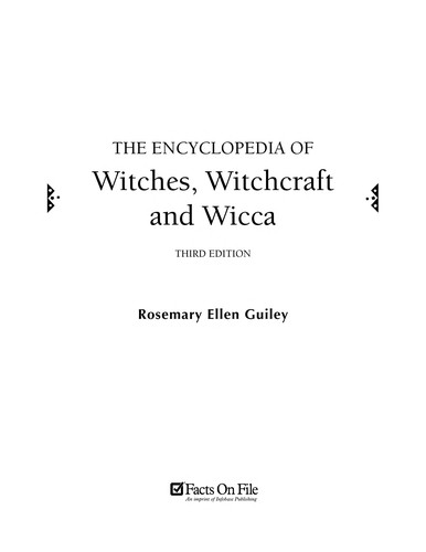 Cover for Encyclopedia of Witches, Witchcraft, and Wicca