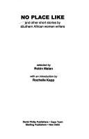 Cover for No place like and other short stories by Southern African women writers