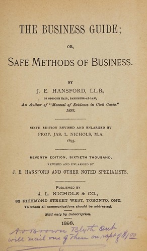 Cover for The business guide