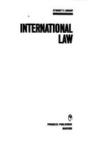 Cover for International law