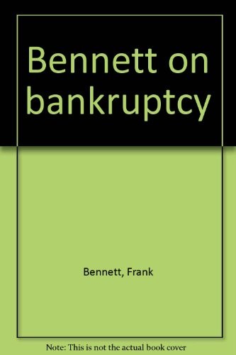 Cover for Bennett on bankruptcy