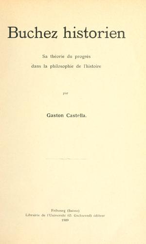 Cover for Buchez historien